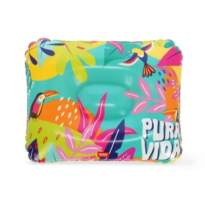 Abbildung von Legami Aufblasbares Strandkissen, Komfortables ultraleichtes Strand Pool Camping Kissen, Durchmesser 40 cm