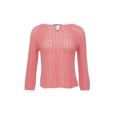 Abbildung von QS Strickpullover, Damen, Größe: Large, Koralle