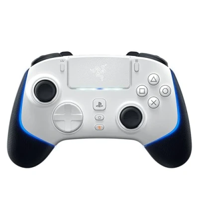 Abbildung von Razer Wolverine V2 Pro Kabelloser Gaming Controller für PS5 und PC (HyperSpeed Wireless, Mecha Tactile Aktionstasten, 8 Wege Microswitch Steuerkreuz, HyperTrigger) Weiß