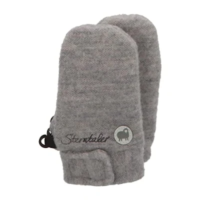 Abbildung von Sterntaler Unisex Baby Fäustel Pur Wolle F ustlinge, Silber Mel., Einheitsgröße EU
