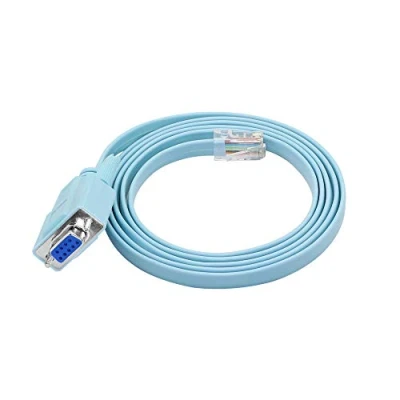 Abbildung von CERRXIAN RJ45 auf Serial Port Kabel, 9 polige DB9 Buchse, serieller RS232 Stecker, Cat5, Ethernet LAN Rollover Konsolenkabel für Cisco Netzwerkgeräte