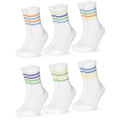 Abbildung von Occulto Herren Retro Tennissocken 6er Pack (Modell: Roger) 80s 39 42