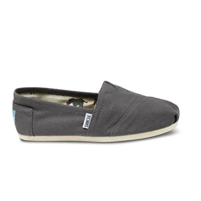 Abbildung von TOMS Herren Alpargata aus recycelter Baumwolle Flache Slipper, GRAU, 43.5 EU