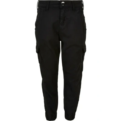 Abbildung von Urban Classics HIGH Waist Cargohose für Kinder, Größe: 134/140, Black