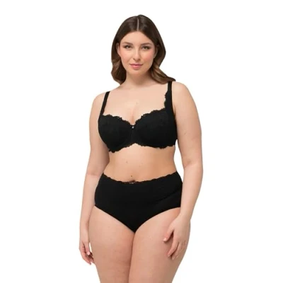 Abbildung von Ulla Popken Softschalen Bügel BH, Damen, Größe: 110C, Black