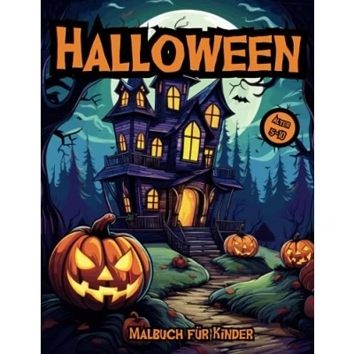 Abbildung von Halloween Malbuch für Kinder von 5 10 Jahren: süße, kindergerechte Malvorlagen Mädchen und Jungen