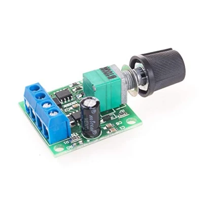 Abbildung von ANGEEK 2A PWM Drehzahlregler DC 1.8V 3V 5V 6V 12V Potentiometer Einstellbarer Treiberschalter mit Knopf