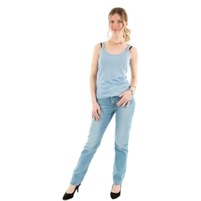 Abbildung von Morgan THIN Straps Top, Damen, Größe: Small, Bleu ciel