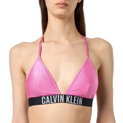 Abbildung von Calvin Klein Damen Bikini Oberteil Triangel Gerippt