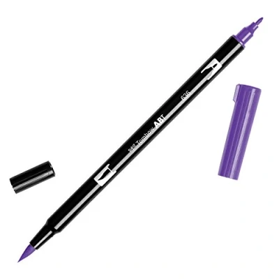 Abbildung von Tombow ABT 636 Fasermaler Dual Brush Pen mit zwei Spitzen, imperial purple, 1 Stück (1er Pack)