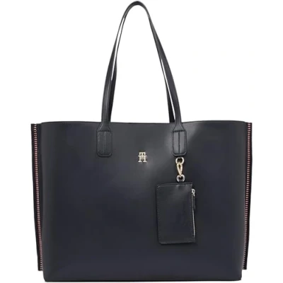 Abbildung von Tommy Hilfiger Distinct TOTE CORP Shopping Bag, Damen, Größe: One Size, Space blue