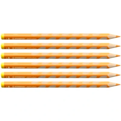 Abbildung von STABILO Ergonomischer Buntstift für Linkshänder EASYcolors 6er Pack gelb orange