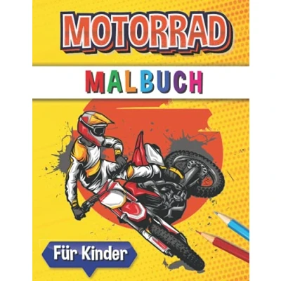 Abbildung von Motorrad Malbuch: 30 Motorräder Malvorlagen für Kinder und Jugendliche