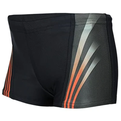 Abbildung von Aquarti Jungen Schwimmhose Kontrastfarbige Einsätze, Farbe: 16101 Schwarz/Rot, Größe: 158