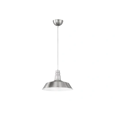 Abbildung von Reality Leuchten R30421007 Will, Pendelleuchte, Metall, E27, Nickel matt, 36 x 150 cm