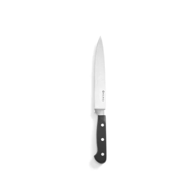 Abbildung von HENDI Tranchiermesser 33 cm Klingenlänge: 20 scharf Edelstahl Kunststoffgriff, Kochmesser