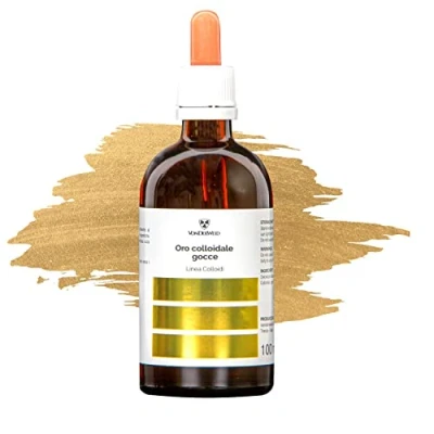 Abbildung von Vonderweid Kolloidales Gold Monoatomisches 20 PPM Nur destilliertes wasser und kollodiales Italienisches Protokoll seit 10 Jahren spray in Glas… (100 ML GLAS (20 PPM))