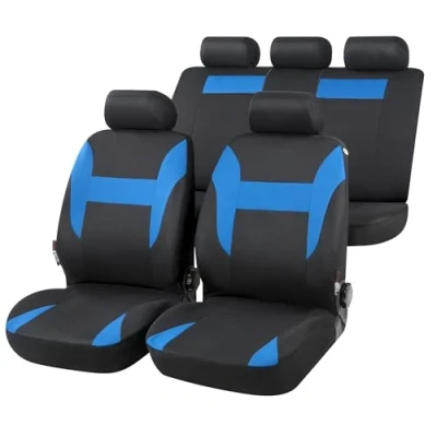 Abbildung von WALSER Nampa 13423 Sitzschonbezug blau/schwarz Polyester vorne und hinten VOLKSWAGEN: Polo V Hatchback, IV Golf Alltrack 7