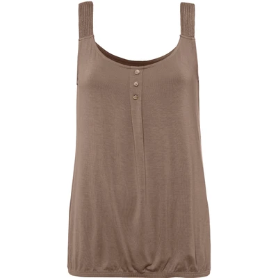 Abbildung von Lascana 2 PACK Top, Damen, Größe: 32/34, Taupe+schwarz