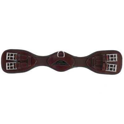 Abbildung von Equiline Dressurgurt Anatomisch mit Elastisch Braun 55cm