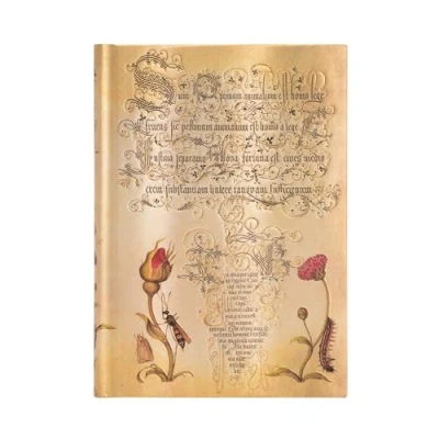 Abbildung von Flemish Rose (Mira Botanica) Midi Unlined Hardcover Journal: Hardcover, 120 gsm, ribbon marker, memento pouch, elastic closure, book edge printing