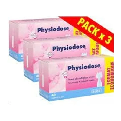 Abbildung von Physiodose Physiologisches Serum 3 Boxen mit 40 Einzeldosen, Stück, 3er Packung