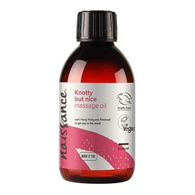 Abbildung von Naissance „Knotty but Nice“ Sinnliches Massageöl 250 ml 100% natürliche Mischung aus Traubenkernöl und ätherischen Ölen