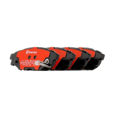 Abbildung von BREMBO P 78 020X Bremsbelagsatz mit akustischer Verschleißwarnung ohne Zubehör SUBARU: Impreza III Hatchback, XV I, Forester III, TOYOTA: GT86 Coupe