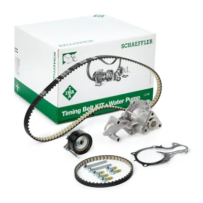 Abbildung von INA 530 0701 30 Wasserpumpe + Zahnriemensatz mit FORD: FOCUS 3 Turnier, FIESTA 6,