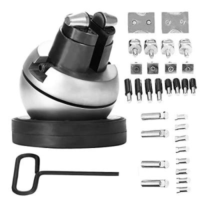 Abbildung von VEVOR GRS 5 inch Block Ball Vise Engraving Setting Jewellery Vice Standard Kugelschraubstock Gravur mit 34pcs Zubehör