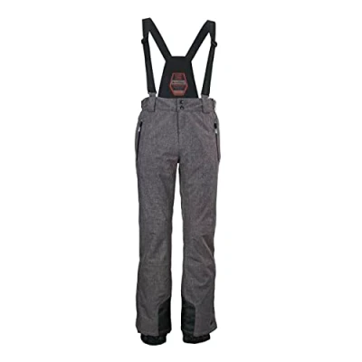 Abbildung von KILLTEC Herren Skihose/Funktionshose mit abnehmbaren Trägern, Kantenschutz und Schneefang KSW 146 MN SKI PNTS, anthrazitmelange, M, 38718 000