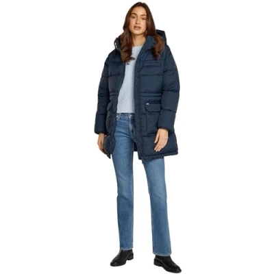 Abbildung von Tommy Jeans Damen Tjw Midi Aspen Puffer Dw0dw18842 Gerade, Blau, XL EU