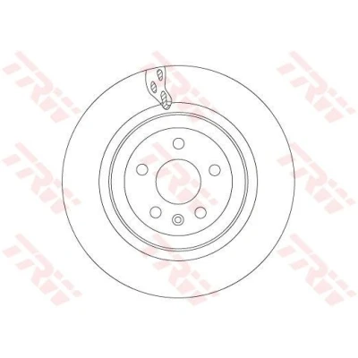 Abbildung von TRW DF6702S Bremsscheibe 365 28 5 120 Belüftet lackiert hochgekohlt TESLA: Model S, X