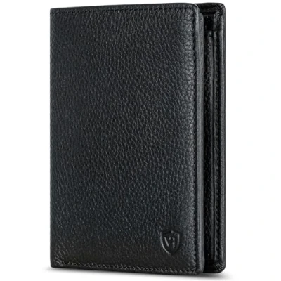 Abbildung von VON HEESEN Leder Geldbörse RFID Schutz I Echtleder Geldbeutel für Damen &amp; Herren Portemonnaie Brieftasche Wallet Portmonee (Schwarz)