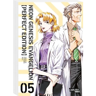 Abbildung von Neon Genesis Evangelion Perfect Edition 5: Neue in 7 Sammelbänden des Mecha Klassikers um jugendliche EVA Piloten, die zur Rettung der Menschheit Kampfroboter steuern.