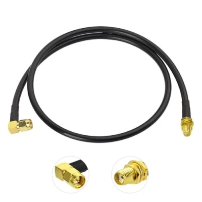 Abbildung von BINGFU Amateurfunk Antennen Verlängerungskabel SMA Stecker auf Buchse RG58 Koaxial Überbrückungskabel 1m für Kenwood BaoFeng Wouxun Icom Yaesu Vertex Standard Horizon Marine UKW Radio
