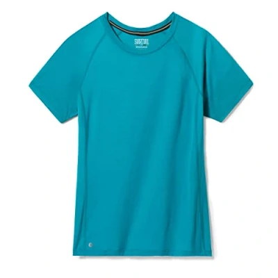 Abbildung von Smartwool Active Ultralite Short Sleeve Tshirt basic, Damen, Größe: XS, Deep lake