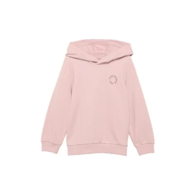 Abbildung von s.Oliver Unisex Kapuzen Sweatshirt mit Rippbündchen und kleinem Print Detail zartrosa 104/110