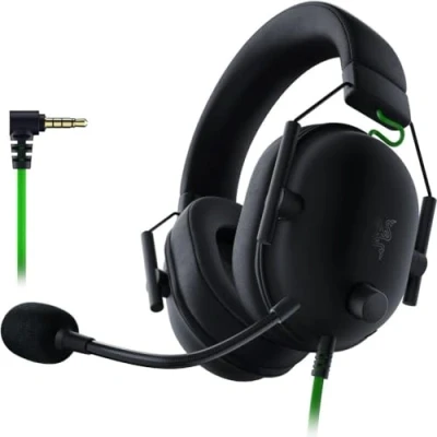 Abbildung von Razer BlackShark V2 X Gaming Headset: 7.1 Surround Sound 50 mm Treiber Memory Schaumstoff Kissen für PC, PS4, PS5, Switch, Xbox One, Series XS, Mobile 3,5 Klinkenstecker Schwarz