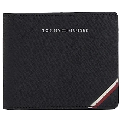 Abbildung von Tommy Hilfiger Herren Portemonnaie Central Cc aus Leder, Schwarz (Black), Onesize