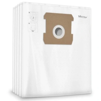 Abbildung von McFilter 10 Staubsaugerbeutel 10l kompatibel für ALLE Einhell Staubsauger geeignet TE VC 18/10 Li Solo Schmutzfangsack Zubehör f. Nass Trockensauger, Industriesauger T Typ DSM 43