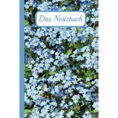 Abbildung von Das Notizbuch: Tagebuch mit den kleinen blauen Vergissmeinnicht Blumen