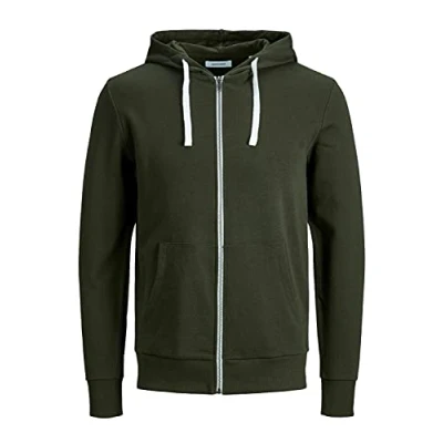 Abbildung von JACK &amp; JONES Herren Jjeholmen Sweat Zip Hood Noos Pullover, Rosin/Fit:reg Fit, L EU