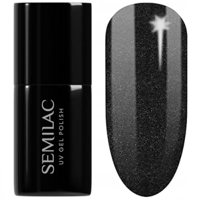 Abbildung von Semilac UV Nagellack Hybrid 394 Sparkling Midnight Date 7ml Kollektion Love is in the nails