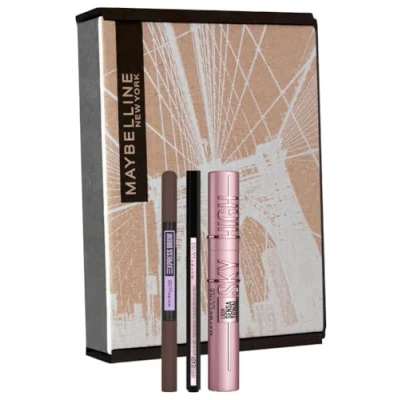 Abbildung von Maybelline New York EYE Makeup SET Including SKY HIGH Set, Damen, Größe: One Size, Very black/knockout black/dark brown