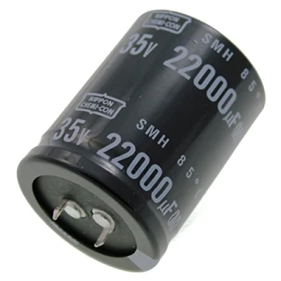 Abbildung von Elko Kondensator radial 22000µF 35V Snap In Elektrolytkondensator bis zu 85C 22000uF Electrolytic Capacitor from United Chemi Con