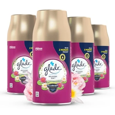 Abbildung von Glade (Brise) Automatic Spray Nachfüller, Raumduft, Relaxing Zen, 4er Pack (4 x 269 ml)