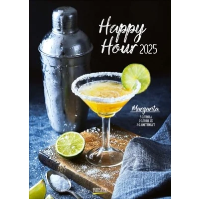Abbildung von Happy Hour 2025: Foto Wandkalender mit Cocktails und Rezepten. Format 30 x 42 cm.