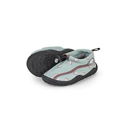 Abbildung von Sterntaler Jungen Mädchen Aquaschuh Regenbogen Flacher Slipper, grün, 28 EU