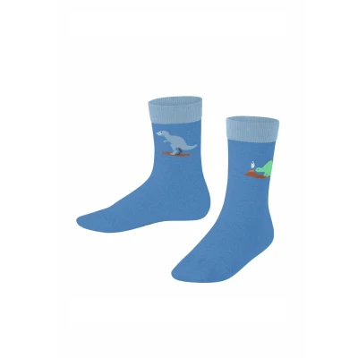 Abbildung von Falke Dinosaurs Socken für Kinder, Größe: 35 38, Blue note